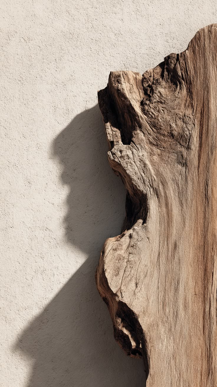 Association de matières naturelles et textures brutes en décoration intérieure
